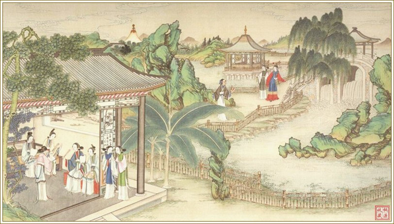 清代畫(huà)家孫溫繪畫(huà)的全本紅樓夢(mèng)圖(三)