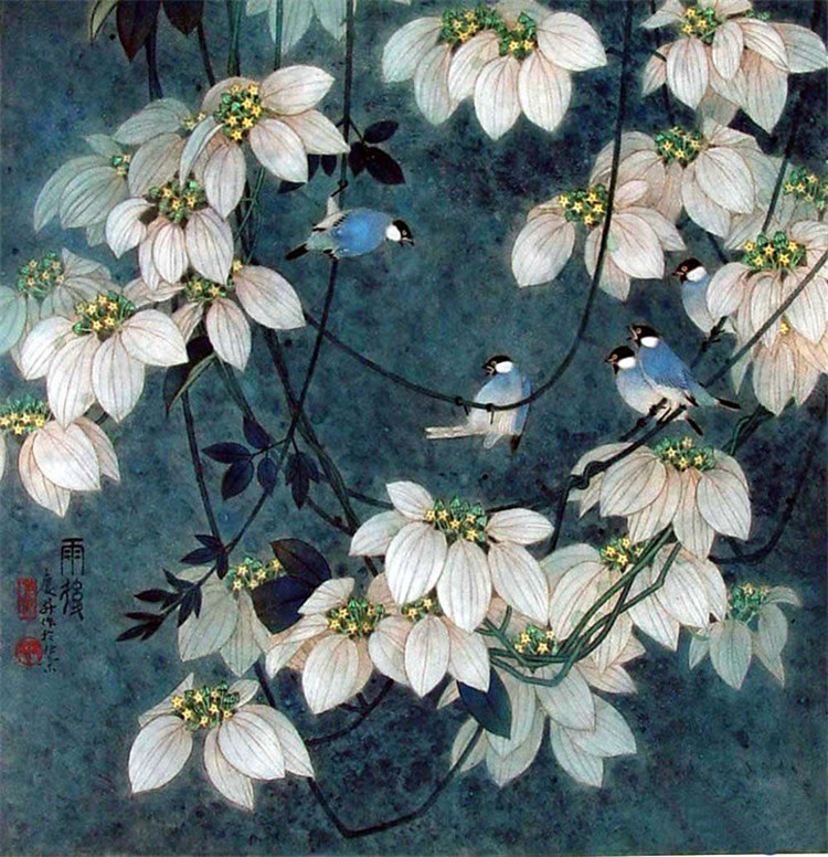 王慶生精美工筆花鳥(niǎo)圖欣賞
