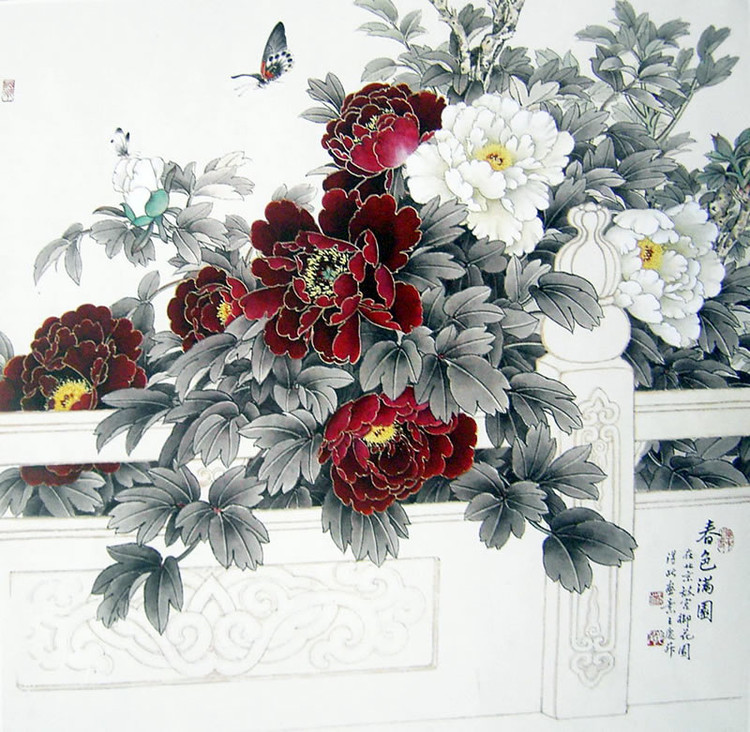 王慶生精美工筆花鳥(niǎo)圖欣賞