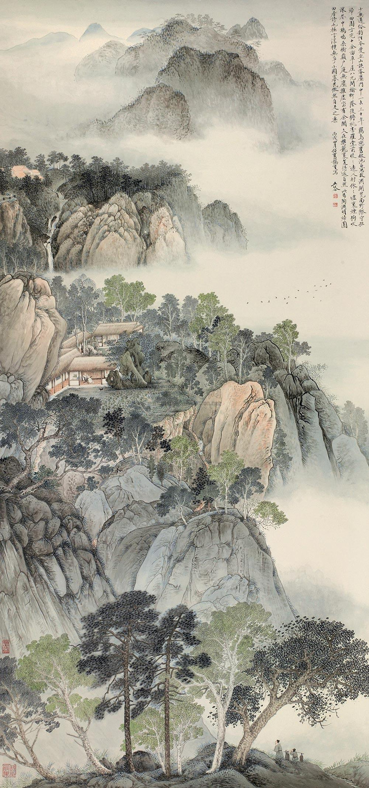 吳泰花鳥(niǎo)山水繪畫作品欣賞