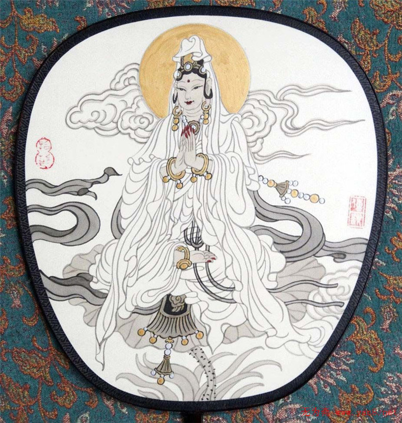 胡寧娜佛教觀世音工筆畫(huà)