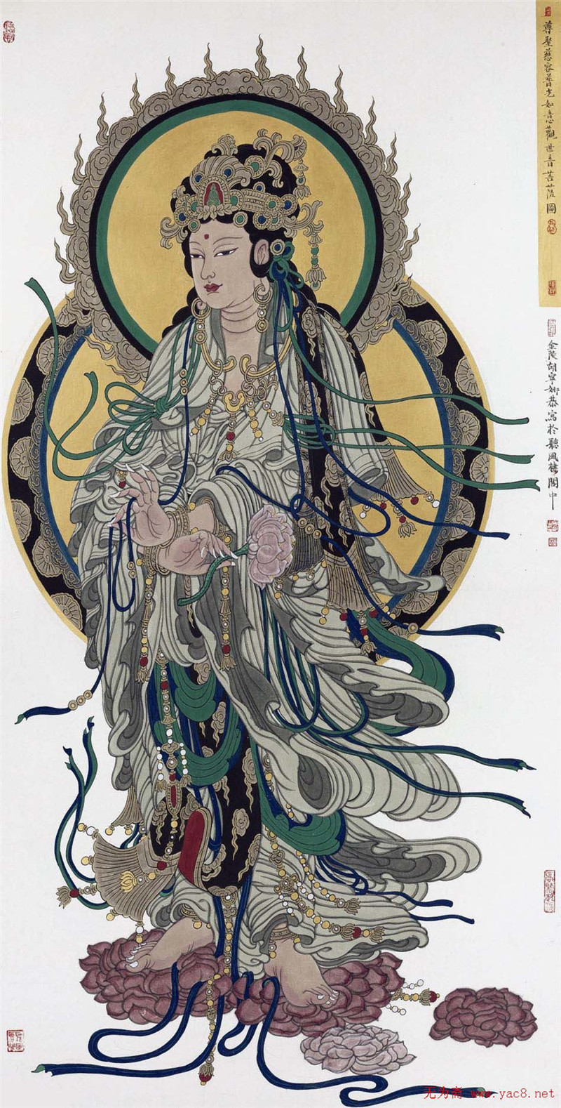 胡寧娜佛教觀世音工筆畫(huà)