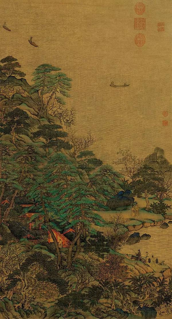 中國(guó)國(guó)畫(huà)青山綠水欣賞