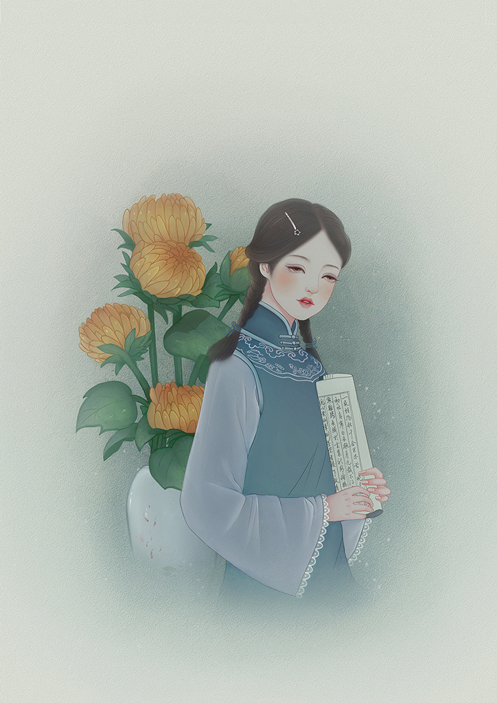 氣質(zhì)韻味的古風(fēng)女子，一組唯美高清古風(fēng)圖片