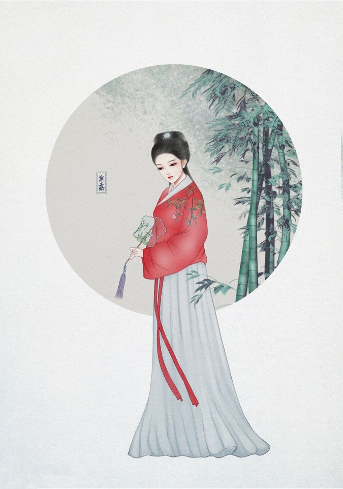 24節(jié)氣古風手機壁紙圖片，超美的女子古風圖片