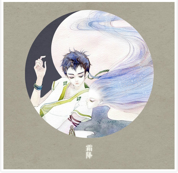 唯美二十四節(jié)氣古風(fēng)圖片，可做頭像的古風(fēng)插畫
