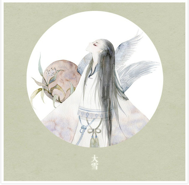 唯美二十四節(jié)氣古風(fēng)圖片，可做頭像的古風(fēng)插畫