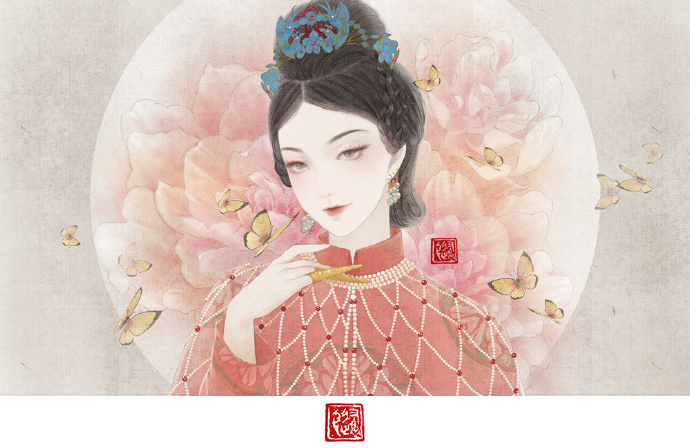 手繪版延禧攻略古風(fēng)圖集，超美高清手繪古風(fēng)圖