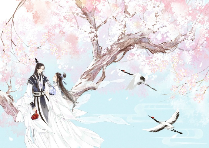 超甜的古風(fēng)情侶圖集，清新唯美古風(fēng)圖片（19張）