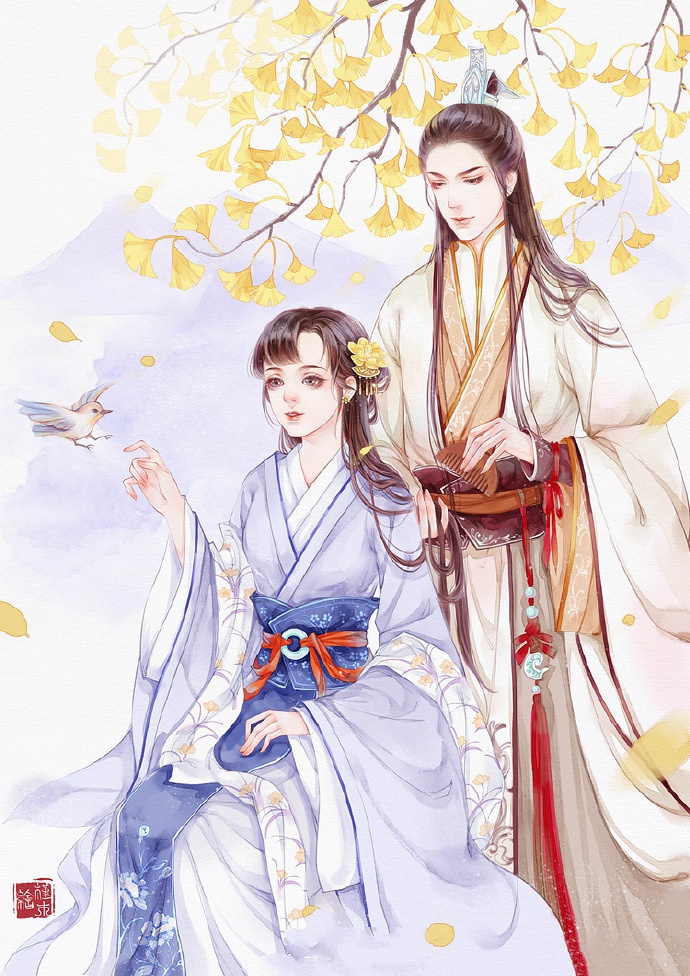 超甜的古風(fēng)情侶圖集，清新唯美古風(fēng)圖片（19張）