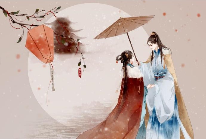 高清古風(fēng)情侶圖集(52張)，超恩愛甜蜜的古風(fēng)圖片