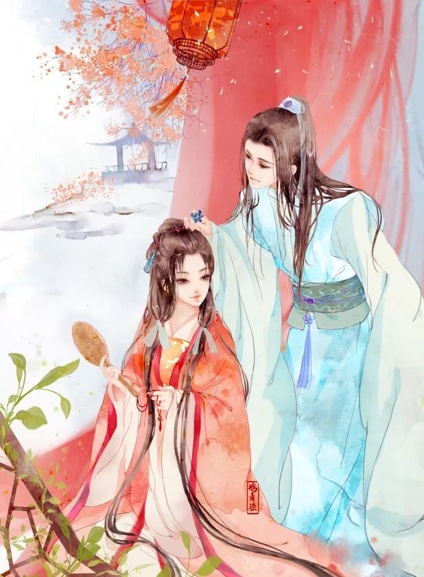 高清古風(fēng)情侶圖集(52張)，超恩愛甜蜜的古風(fēng)圖片