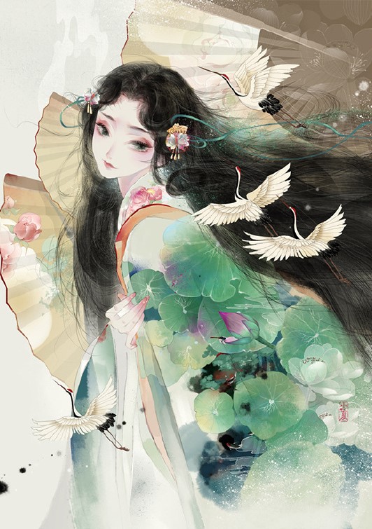 超可愛古風(fēng)女子圖集，唯美萌妹子古風(fēng)圖片