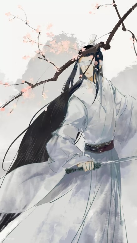 蒙眼古風(fēng)美男子手機(jī)壁紙圖集，超帥的古風(fēng)圖片