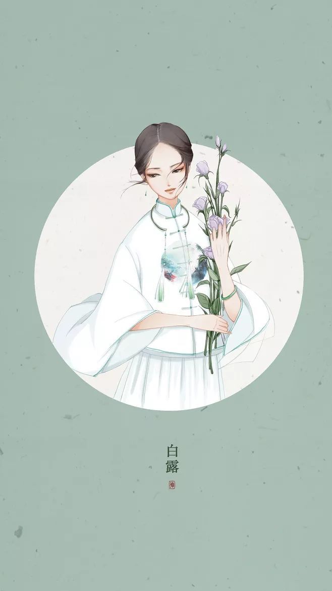 二十四節(jié)氣美人圖，唯美古風(fēng)手機(jī)壁紙圖集