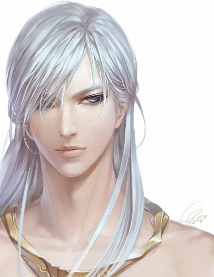 20張白發(fā)古風(fēng)美男圖集，滿頭銀發(fā)真的好迷人