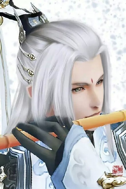 20張白發(fā)古風(fēng)美男圖集，滿頭銀發(fā)真的好迷人