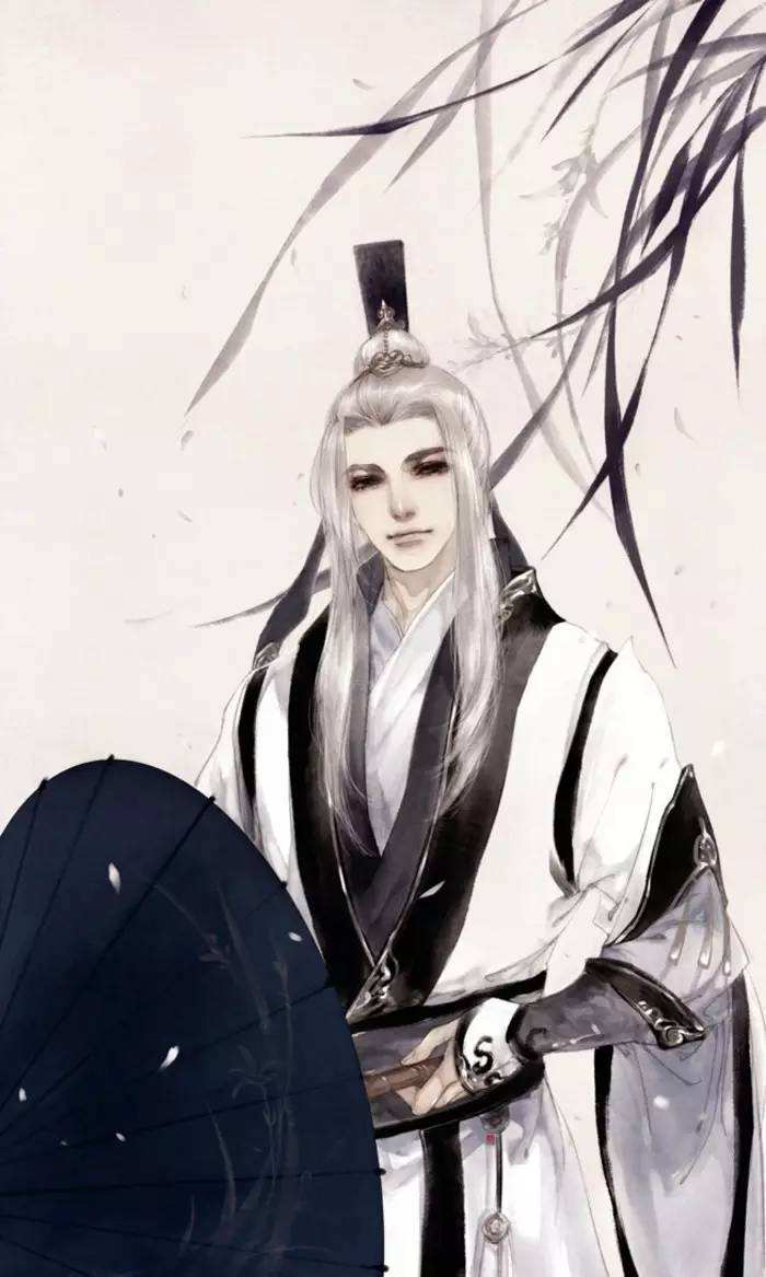 20張白發(fā)古風(fēng)美男圖集，滿頭銀發(fā)真的好迷人