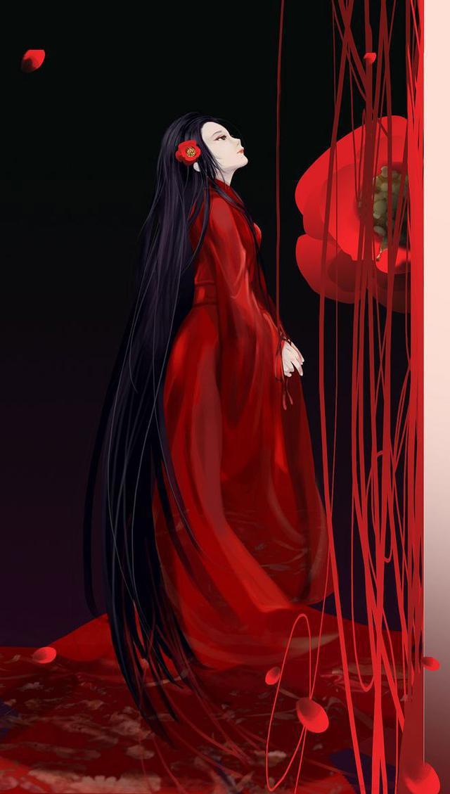6款霸氣唯美古風圖片：紅衣女子，翩若驚鴻