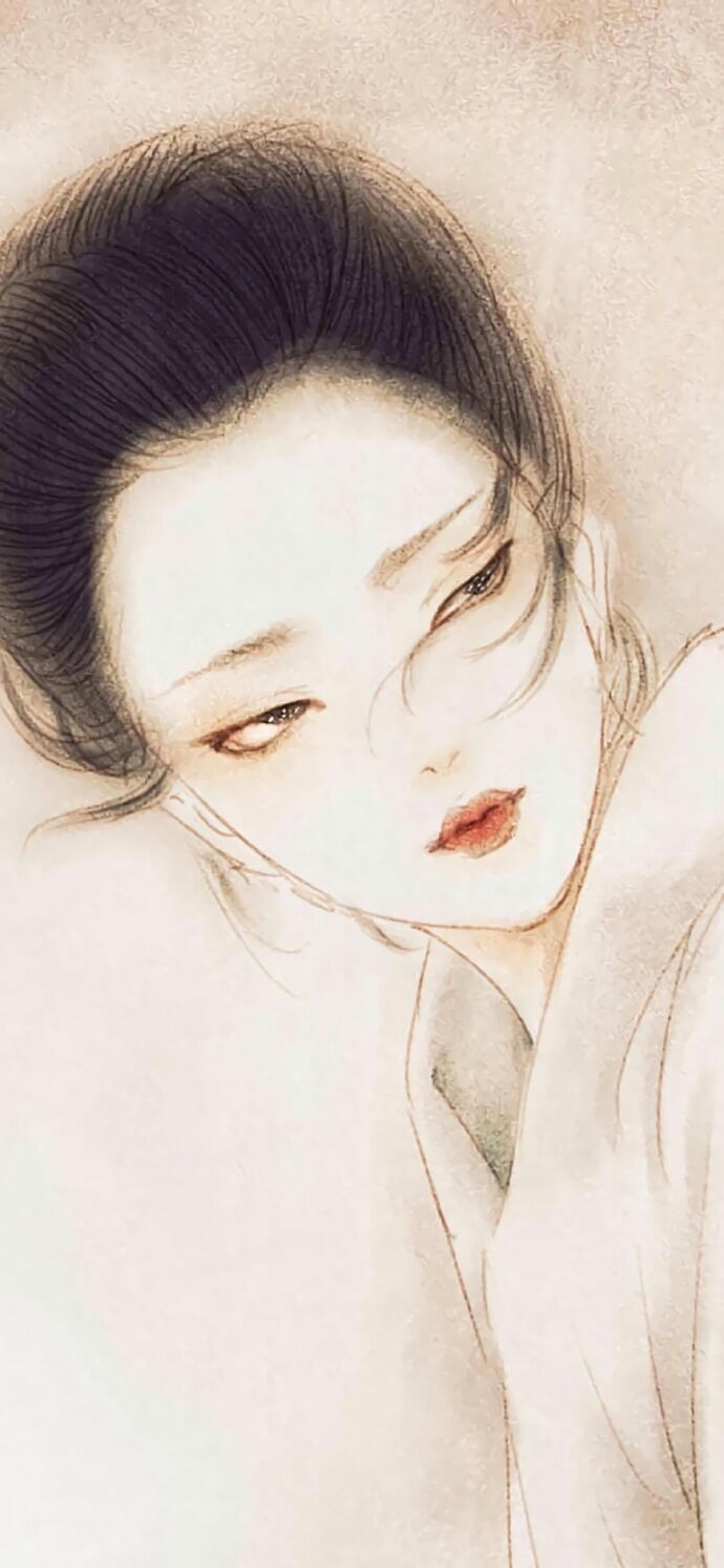 仕女古風(fēng)手機(jī)壁紙插畫，別樣的古風(fēng)女子風(fēng)情