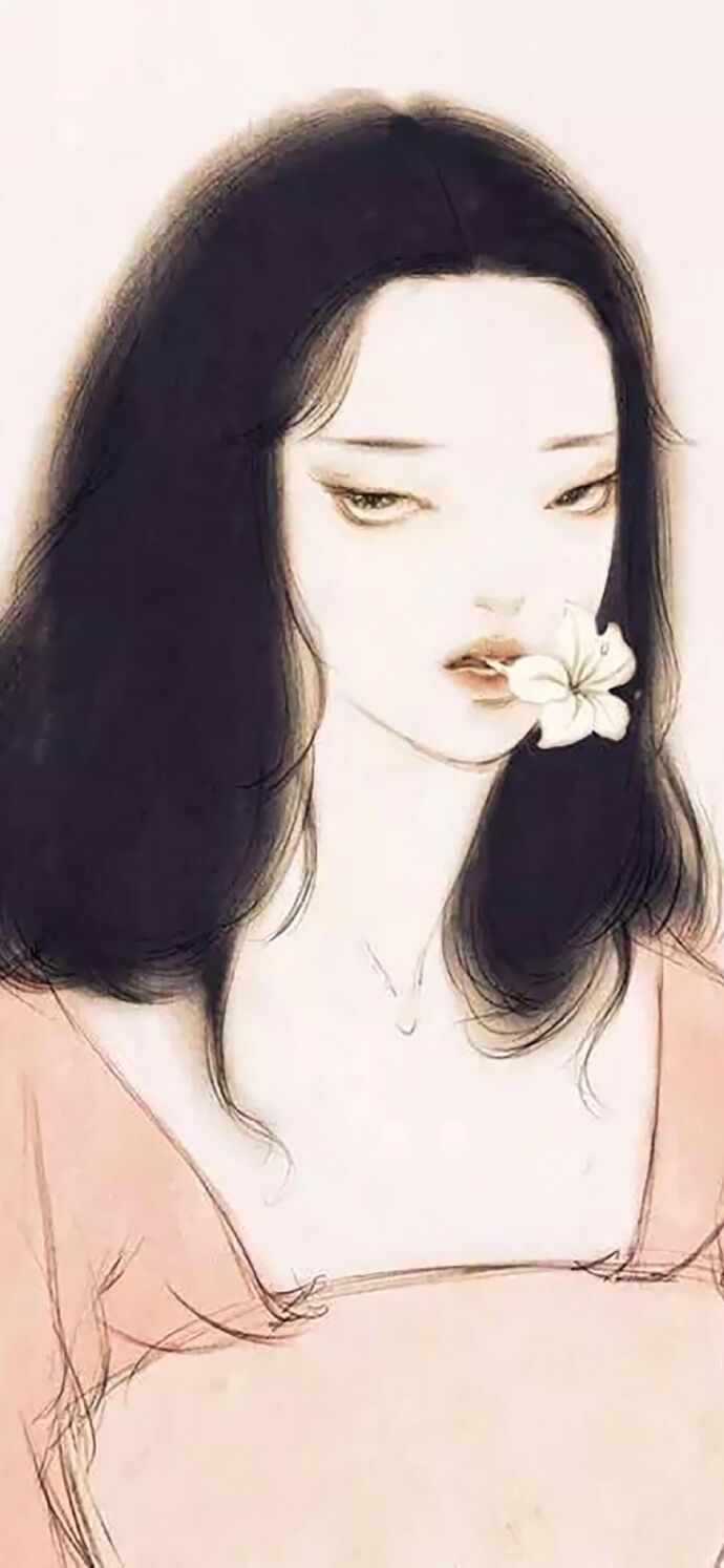 仕女古風(fēng)手機(jī)壁紙插畫，別樣的古風(fēng)女子風(fēng)情