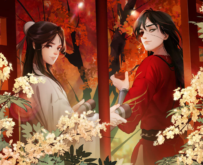 10張古風(fēng)美男子圖集，如此驚艷的紅衣之美