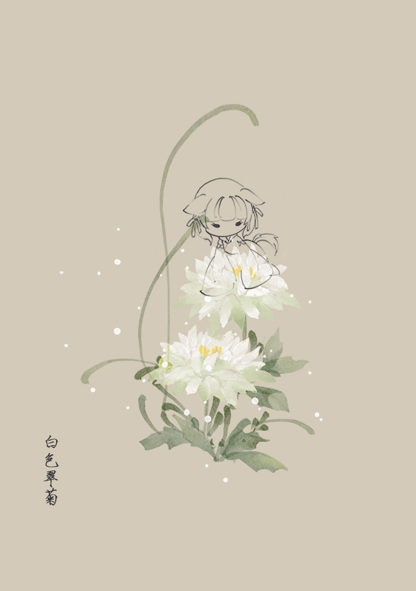 一組花與仙子古風圖片，清新淡雅的古風圖集