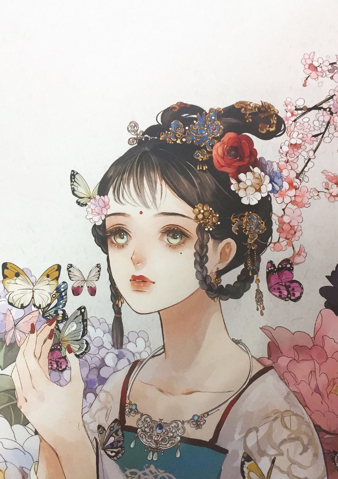 十款唯美古風(fēng)圖片：一組古風(fēng)女子插畫(huà)