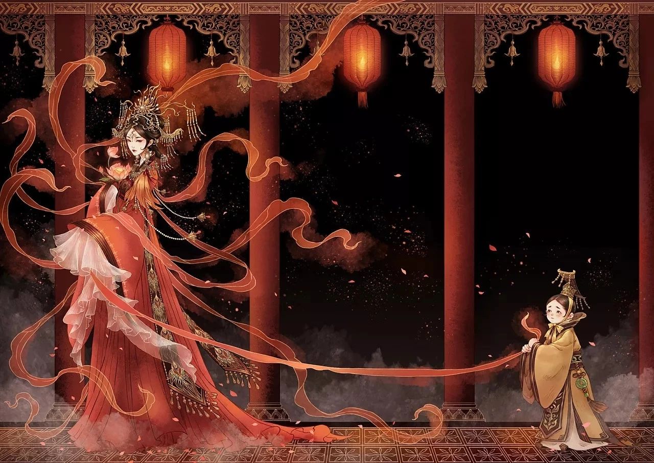 古風(fēng)美人插畫，一顰一笑令人神魂顛倒！