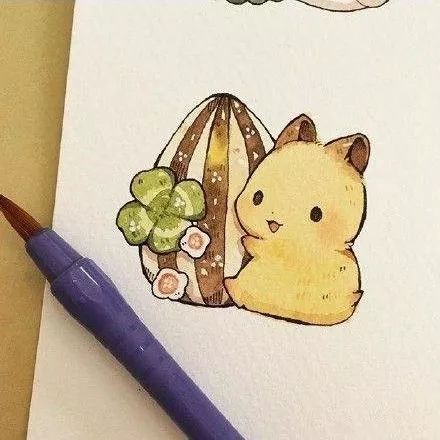 一組小兔子萌寵插畫：萌萌噠真可愛！