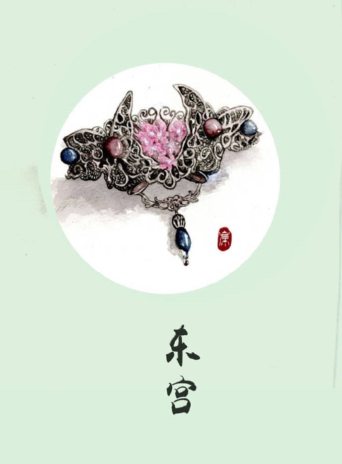 9款古風(fēng)飾品圖插畫：如此優(yōu)雅精致的你！
