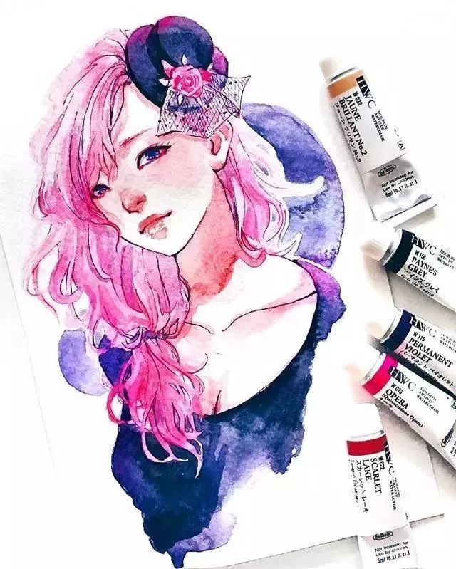 37款唯美水彩插畫(huà)：不一樣的色彩視覺(jué)！