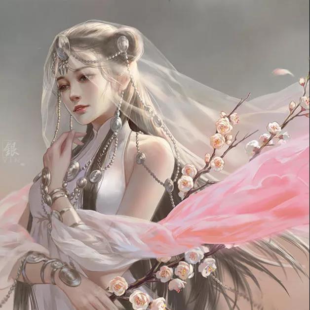 古風(fēng)女子頭像，一顰一笑盡動人