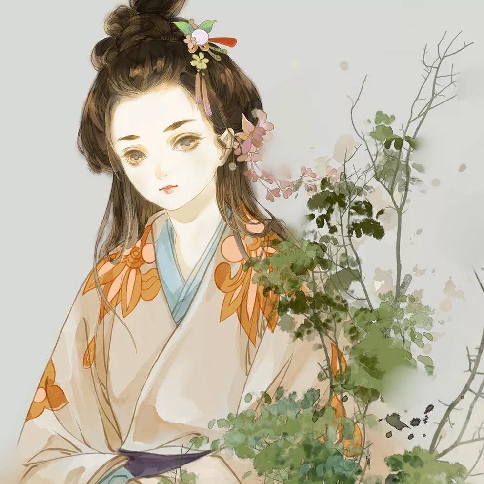 古風(fēng)女子頭像，一顰一笑盡動人