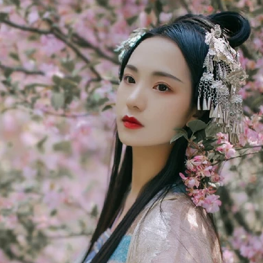 花香滿溢女生頭像，唯美古風(fēng)真人頭像