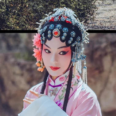 一組京劇戲曲花旦頭像，唯美古風(fēng)真人頭像