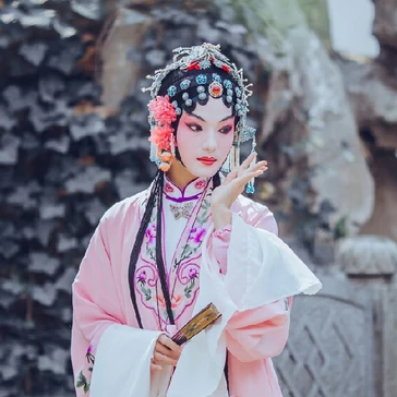 一組京劇戲曲花旦頭像，唯美古風(fēng)真人頭像