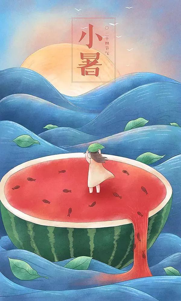 治愈系畫風插畫：一組二十四節(jié)氣插畫
