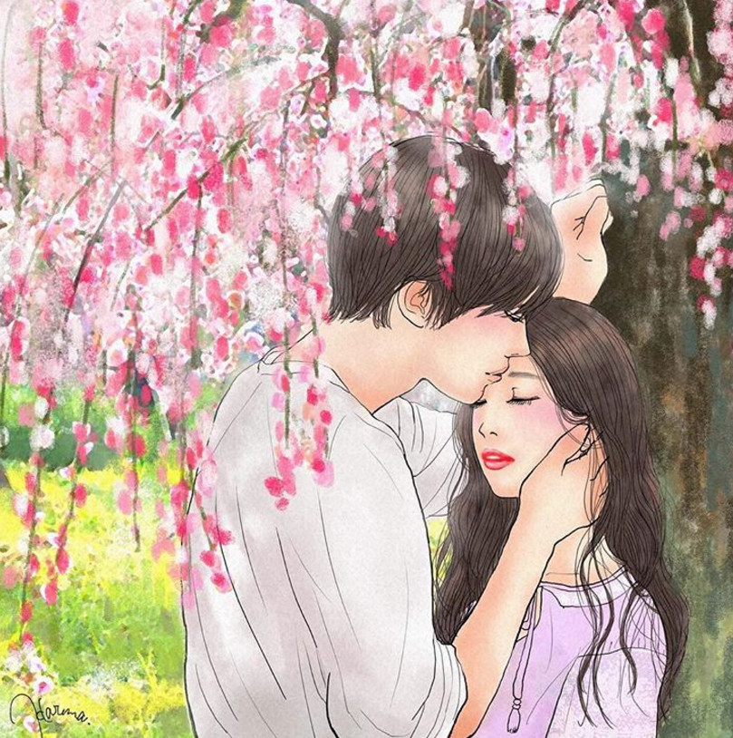 一組情侶情趣插畫(huà)，充滿(mǎn)誘惑的手繪插畫(huà)