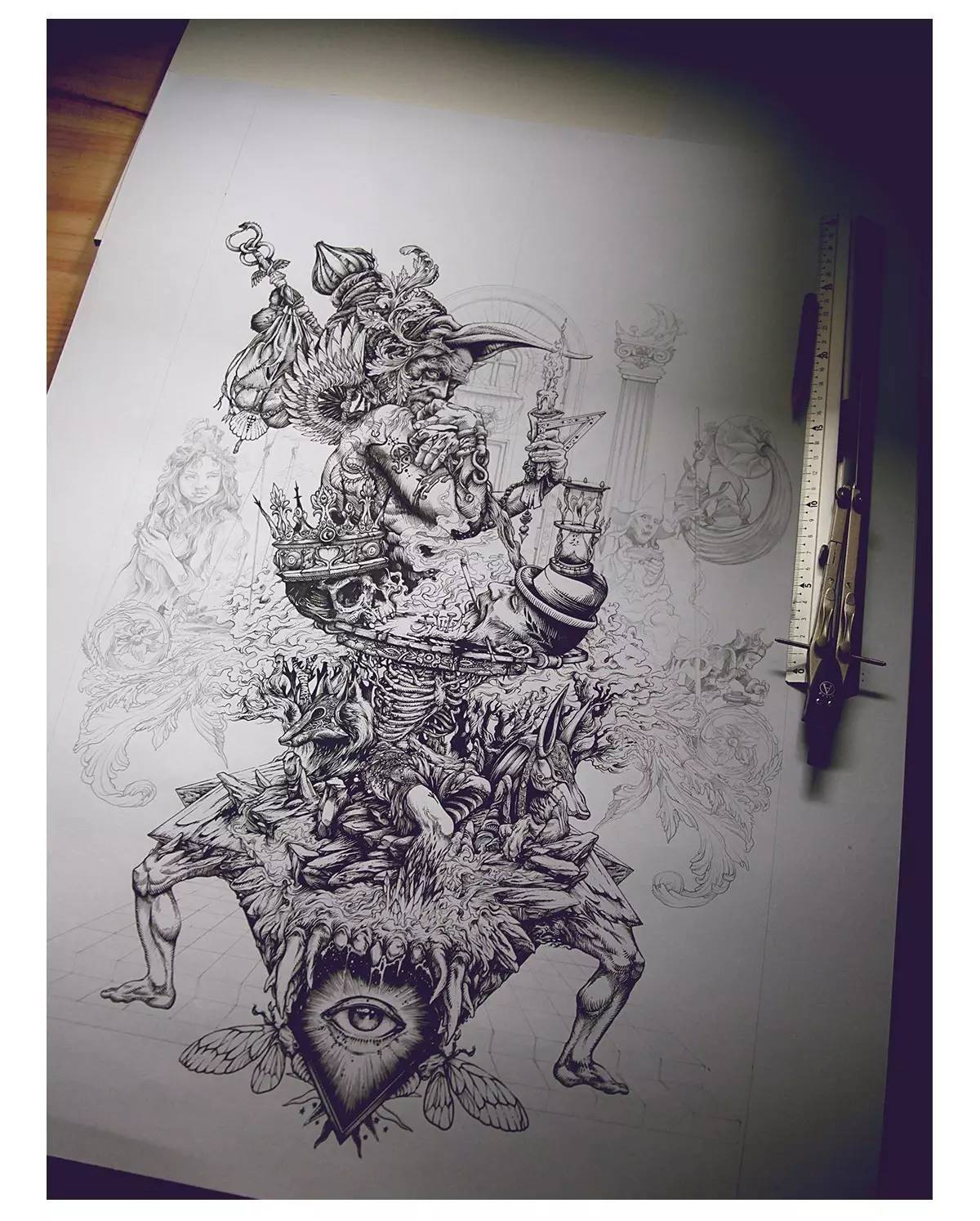 驚嘆的黑白手繪插畫(huà)，膩害了!