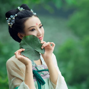 文藝可愛清新女生頭像，唯美古風真人頭像