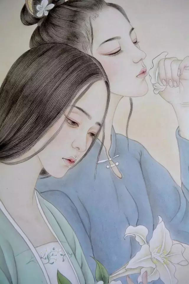 古風(fēng)詩意手繪插畫：一場(chǎng)風(fēng)花雪月任飄搖美！