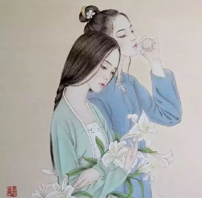古風詩意手繪插畫：一場風花雪月任飄搖美！