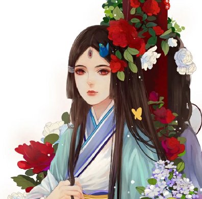 中國(guó)風(fēng)美女手繪插畫圖片，五款唯美古風(fēng)人物
