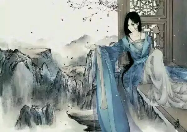 唯美古風(fēng)圖片:寒月退霜風(fēng)滿樓，夜靜人幽滿腔愁