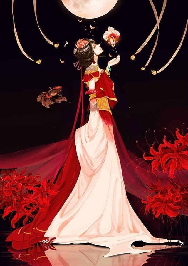 唯美古風圖片：我亦逢場作戲人，紅顏為誰美