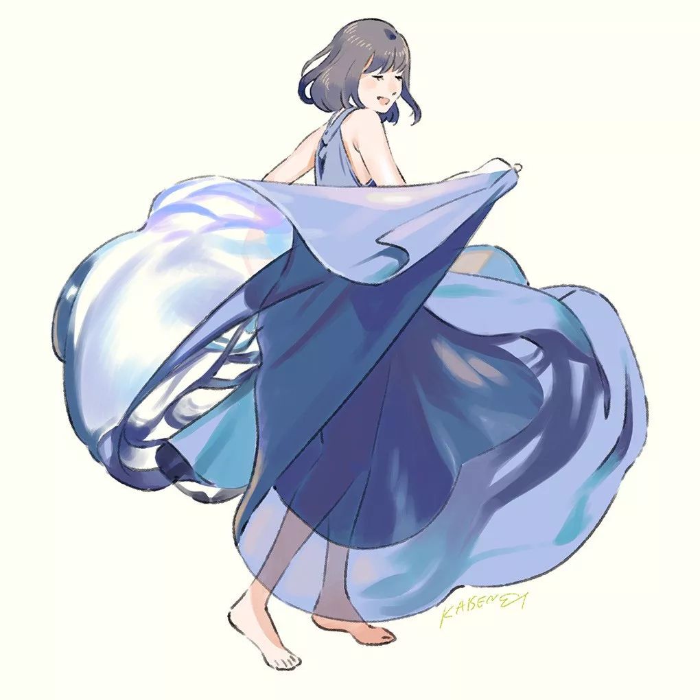 超唯美優(yōu)雅插畫，清新亮麗的手繪插畫