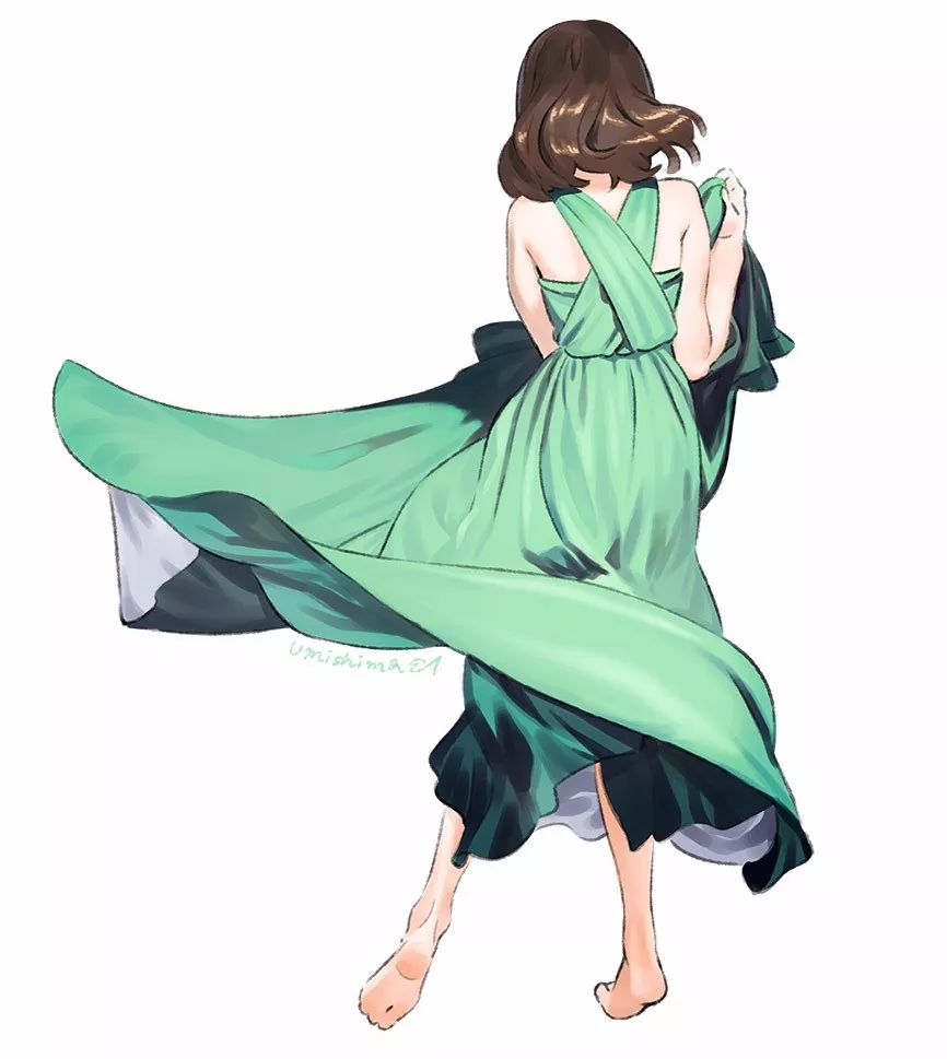 超唯美優(yōu)雅插畫，清新亮麗的手繪插畫