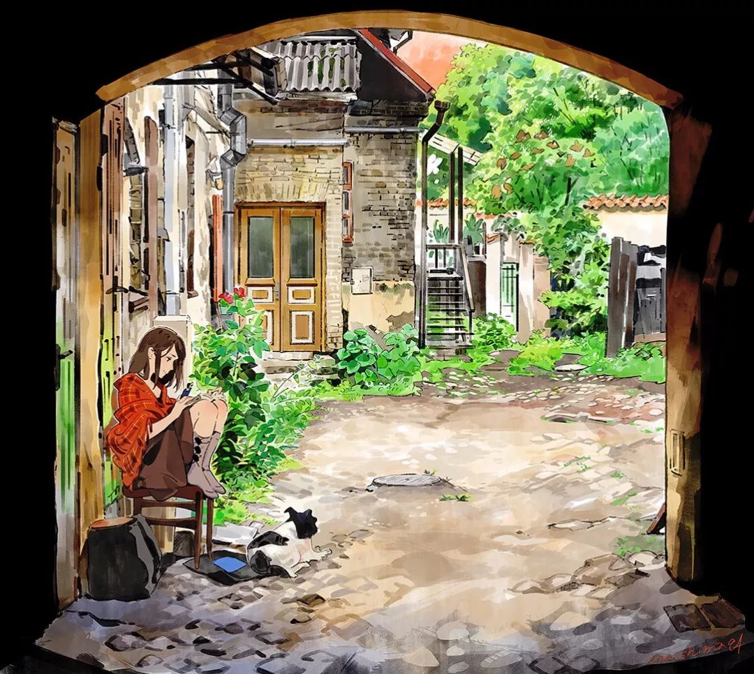超唯美優(yōu)雅插畫，清新亮麗的手繪插畫