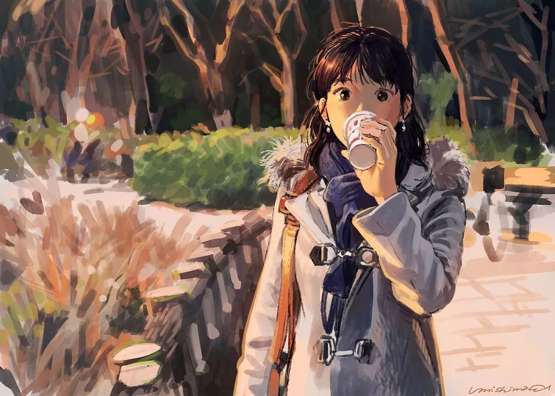 超唯美優(yōu)雅插畫，清新亮麗的手繪插畫